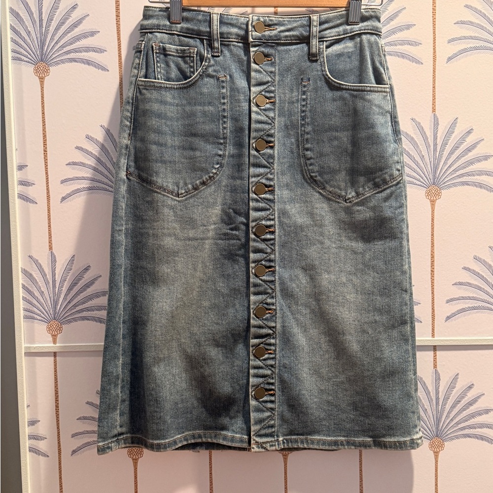 *NWOT*Kut from the Kloth Blue Denim Skirt